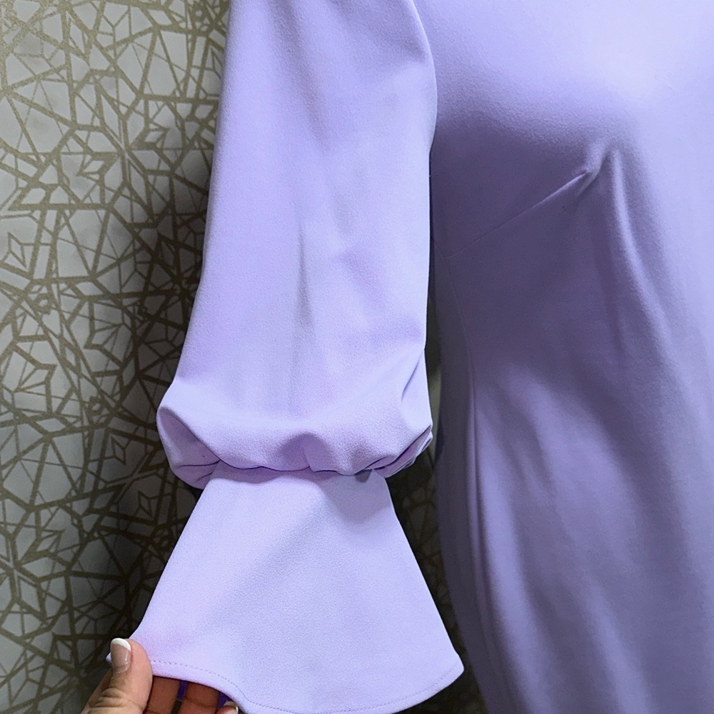 Calvin Klein Lavender Long Sleeve Dress - Picture 11 of 16